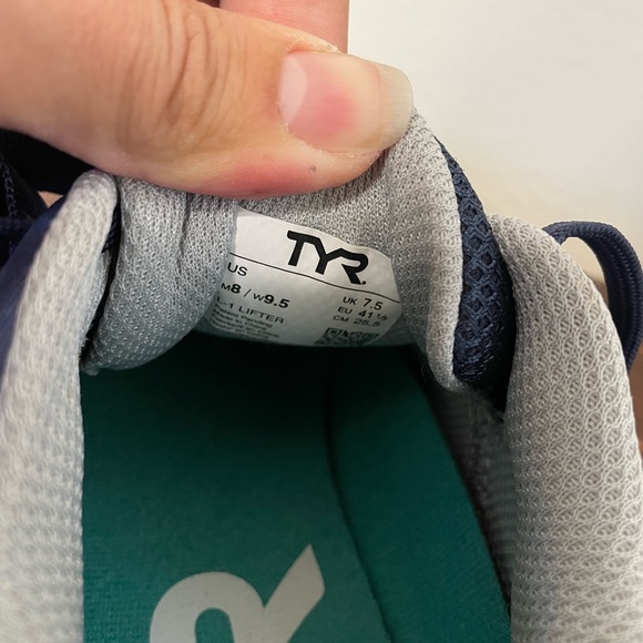 TYR L-1 Lifter Shoes Mens Size 8 Womens 9.5 Retired Color Blue Cosmic Navy - Picture 12 of 16